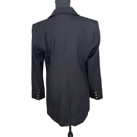 Women's Dennis Basso Ponte Knit Lined Blazer With Pockets NWOT BLACK SIZE 8 - Picture 3 of 5